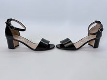 Load image into Gallery viewer, Manolo Blahnik Black Lauratomod 50 Sandals Size 37 1/2