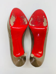 Christian Louboutin Taupe Prorata 90 Pump Size 39 1/2