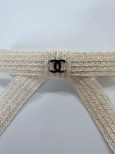 Load image into Gallery viewer, CHANEL CC Raffia Bow Barrette