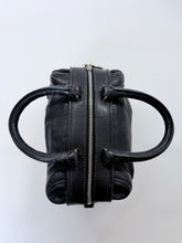Load image into Gallery viewer, CHANEL CC Zipper Pull Black Stitched Grained Calfskin Bowling Bag
