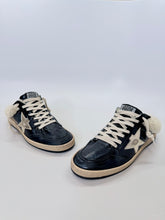Load image into Gallery viewer, Golden Goose Black Leather and Shearling Ball Star Sabots Size 39