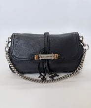 Load image into Gallery viewer, Gucci Black Croisette Bamboo Bag