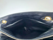 Load image into Gallery viewer, CHANEL Vintage Black Quilted Lambskin CC Tote Bag With Gold Plated Metal Hardware