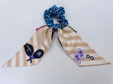 Load image into Gallery viewer, CHANEL Silk CC Tennis Rackets, Flip Flops, Sunglasses and Beach Tote Hair Accessory Bow