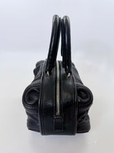 Load image into Gallery viewer, CHANEL CC Zipper Pull Black Stitched Grained Calfskin Bowling Bag