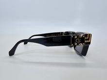 Load image into Gallery viewer, Louis Vuitton 1.1 Millionaires Black and Gold Sunglasses Z1165E