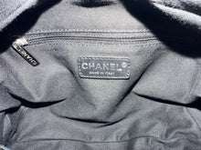 Load image into Gallery viewer, CHANEL CC Zipper Pull Black Stitched Grained Calfskin Bowling Bag