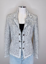 Load image into Gallery viewer, CHANEL Tweed CC Button Camellia Jacket Size 40