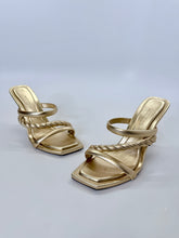 Load image into Gallery viewer, Jimmy Choo Gold Leather Diosa Mules Size 39 1/2
