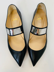 Christian Louboutin Xibabe Disco Ball Flats Size 38 1/2