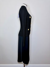 Load image into Gallery viewer, Balmain Black Knit Cardigan With Gold Buttons Size 38