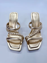 Load image into Gallery viewer, Jimmy Choo Gold Leather Diosa Mules Size 39 1/2
