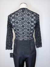 Load image into Gallery viewer, Anna Sui Black Lace Top Size P