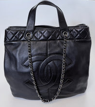Load image into Gallery viewer, CHANEL Black Large Trianon Tote Bag with Strap