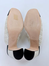 Load image into Gallery viewer, CHANEL Ivory and Black CC Mule Size 39 1/2