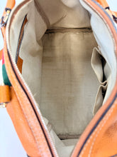 Load image into Gallery viewer, Gucci Vintage Web Stripe Boston Bag With Strap