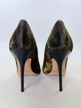 Load image into Gallery viewer, Jimmy Choo Abel Brown and Black Metallic Pump Size 37