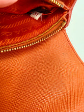 Load image into Gallery viewer, Prada Orange Saffiano Leather Pouch