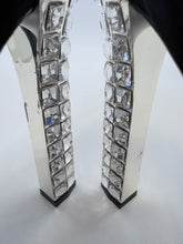 Load image into Gallery viewer, Gucci Black Crystal Platform Sandals Size 37 1/2
