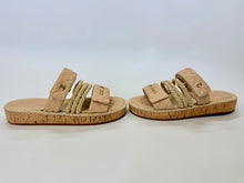 Load image into Gallery viewer, CHANEL Camel Letters Mules Size 38