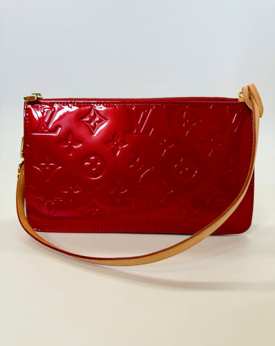 Louis Vuitton Red Monogram Vernis Lexington Pochette