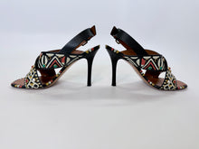 Load image into Gallery viewer, Valentino Garavani Tribal Hand Painted Leather Beaded Sandal Size 37 1/2