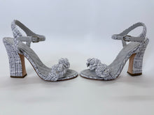 Load image into Gallery viewer, CHANEL Camellia Tweed CC Side Sandal Size 39