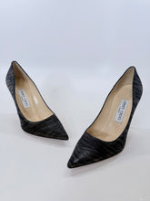 Load image into Gallery viewer, Jimmy Choo Abel Brown and Black Metallic Pump Size 37