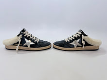 Load image into Gallery viewer, Golden Goose Black Leather and Shearling Ball Star Sabots Size 39