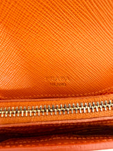 Load image into Gallery viewer, Prada Orange Saffiano Leather Pouch