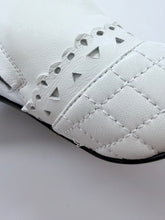Load image into Gallery viewer, CHANEL White Leather Short CC Boots Size 37 1/2