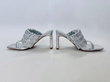 Load image into Gallery viewer, Jonathan Simkhai Silver Leather Slide Size 39