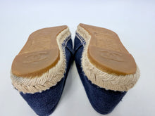 Load image into Gallery viewer, CHANEL Blue and Black Espadrilles Size 38