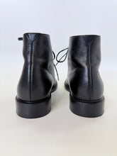 Load image into Gallery viewer, Saint Laurent Black Lace Up Boots Size 37 1/2