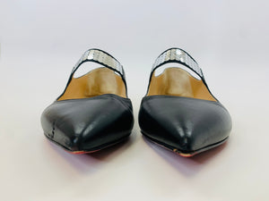 Christian Louboutin Xibabe Disco Ball Flats Size 38 1/2