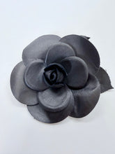 Load image into Gallery viewer, CHANEL Black Camellia Brooch