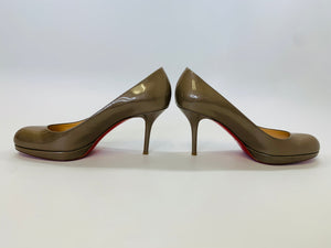 Christian Louboutin Taupe Prorata 90 Pump Size 39 1/2