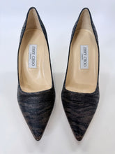 Load image into Gallery viewer, Jimmy Choo Abel Brown and Black Metallic Pump Size 37