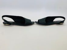 Load image into Gallery viewer, CHANEL Black Flat Slingback Sandal Size 38