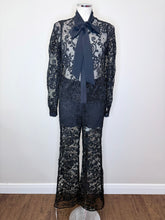 Load image into Gallery viewer, Self Portrait Black Lace Trouser Sizes 4, 6 and 8