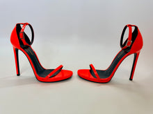 Load image into Gallery viewer, Saint Laurent Neon Orange Jane Sandals Size 39