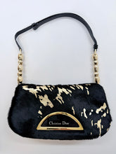 Load image into Gallery viewer, Christian Dior Black and Gold Beaded Strap Malice Handbag