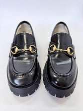 Load image into Gallery viewer, Gucci Harald Horsebit Platform Bee Loafer Size 38 1/2
