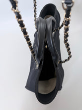 Load image into Gallery viewer, CHANEL Black Deauville Shopping Bag