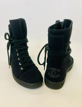 Load image into Gallery viewer, CHANEL Black CC Sneaker Boot Size 38
