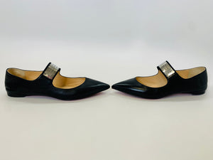 Christian Louboutin Xibabe Disco Ball Flats Size 38 1/2