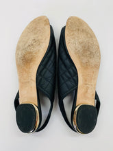 Load image into Gallery viewer, CHANEL Black Flat Slingback Sandal Size 38