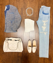 Load image into Gallery viewer, 3 x 1 Blanc Denim Corset Sizes S and M