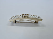 Load image into Gallery viewer, CHANEL CC Man Made Pearl, Crystal and Gold Barrette