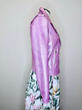 Load image into Gallery viewer, L’AGENCE Rose Metallic Biker Jacket Size M